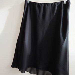 ALEX black sheer flirty skirt over black lining PL